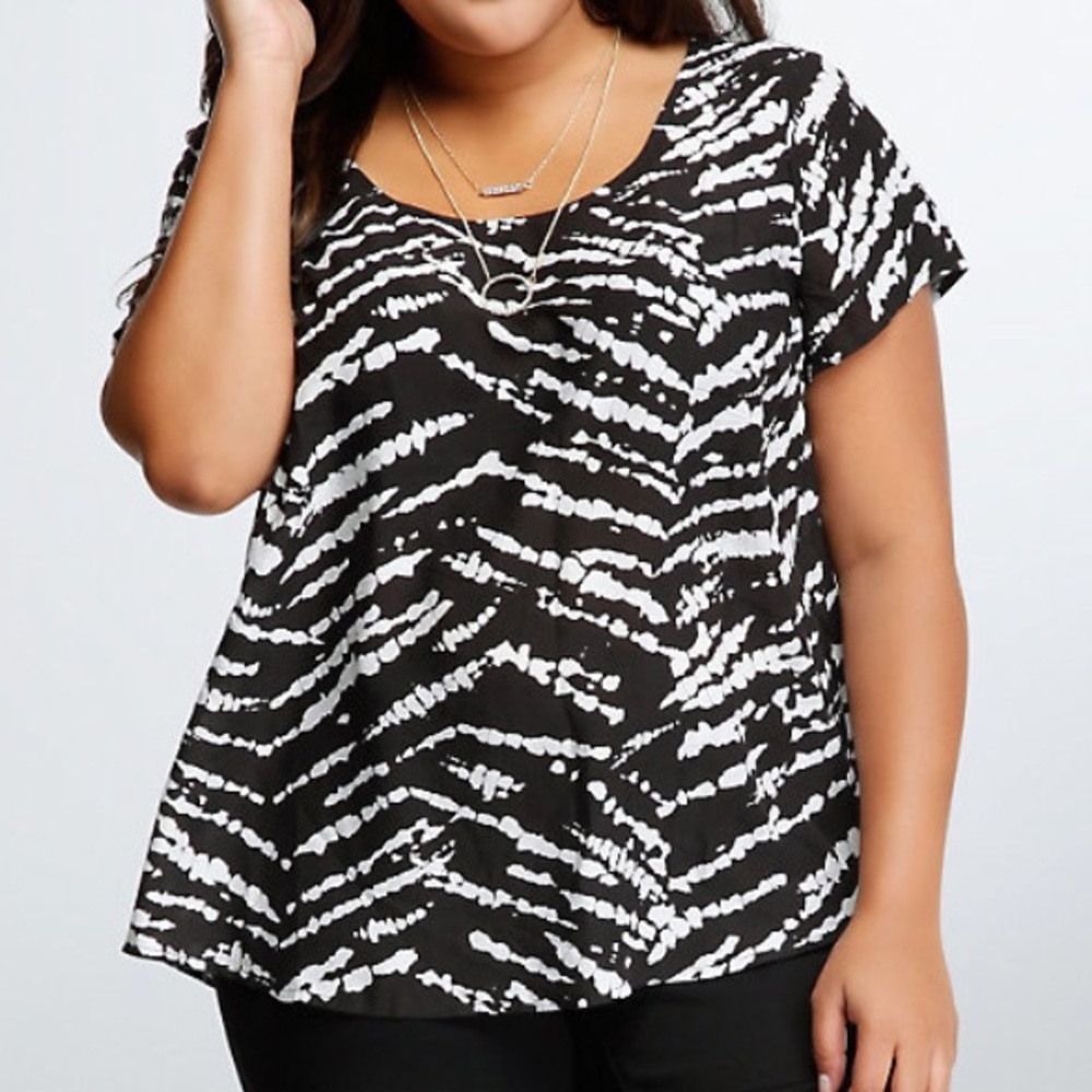 TORRID Tie Dye Challis Top